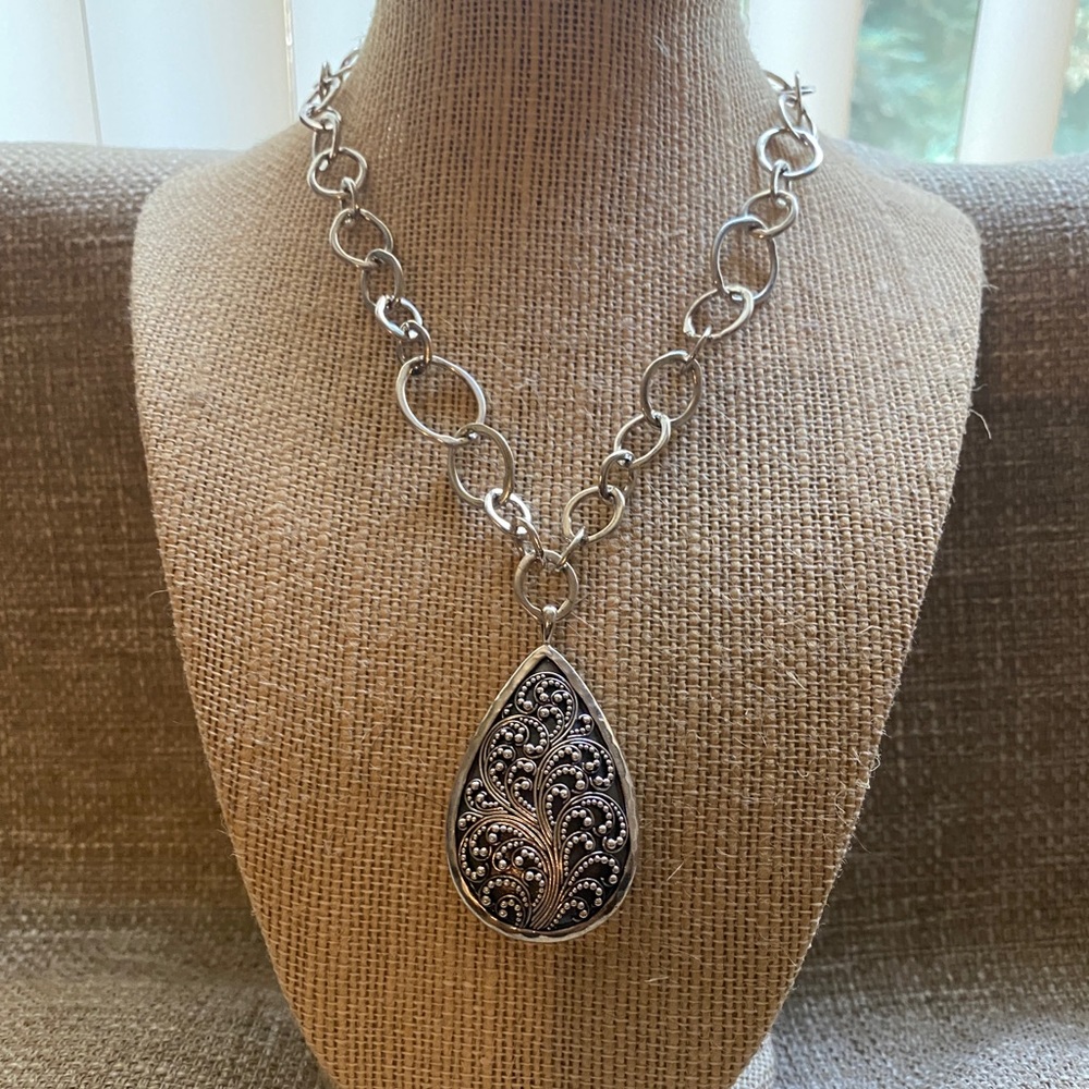RESERVED FOR @aslkuma - Gorgeous Lois Hill Sterling Silver Teardrop Necklace